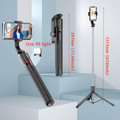 Premium Bluetooth Selfie Stick Tripod - 1.7m Extendable with Wireless Remote