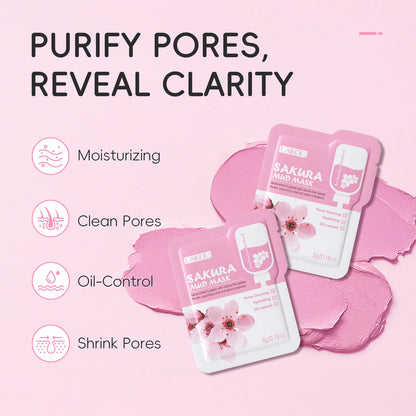 Sakura Mud Facial Mask Tablets - 5/10 PCS Pore Treatment