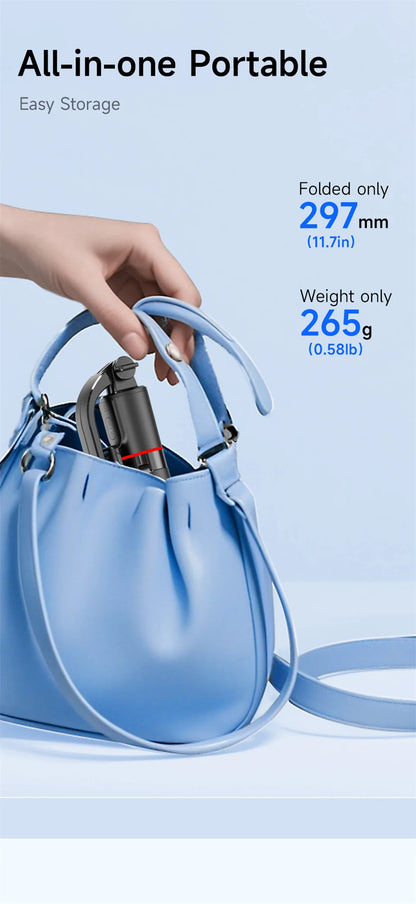 Premium Bluetooth Selfie Stick Tripod - 1.7m Extendable with Wireless Remote