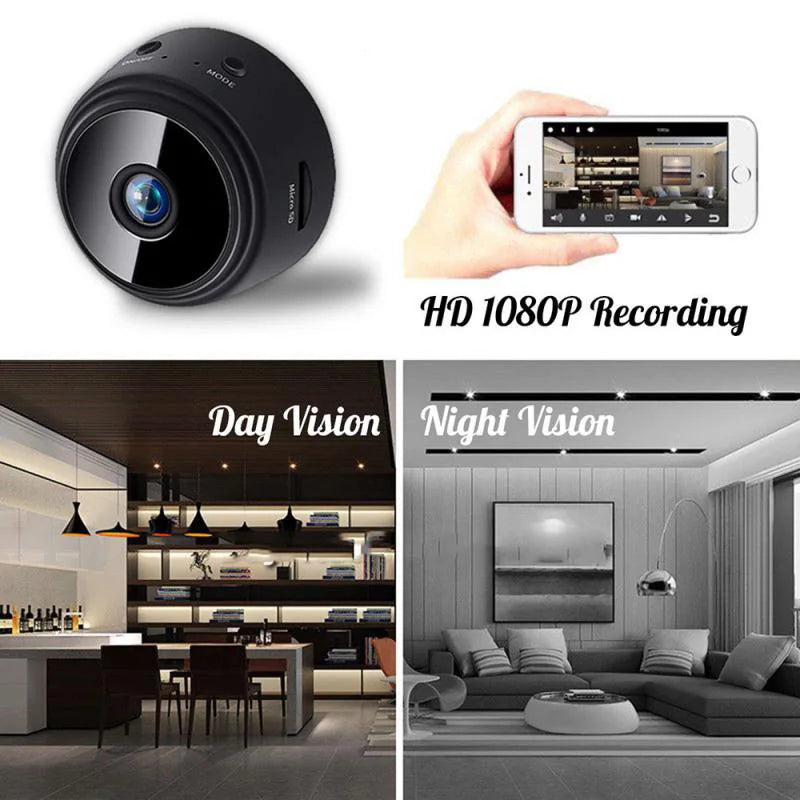 A9 Mini Surveillance Camera - 1080P HD WiFi with Night Vision