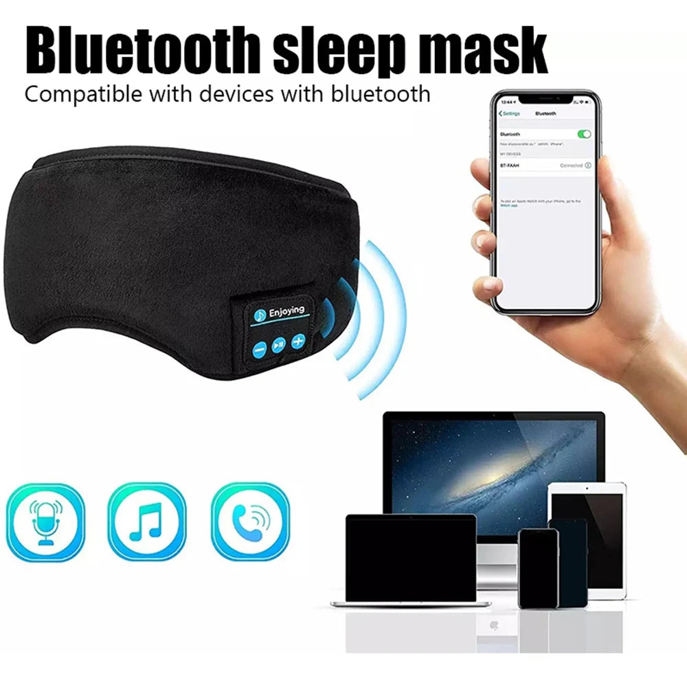 Bluetooth Sleep Headband - Wireless Headphones Eye Mask