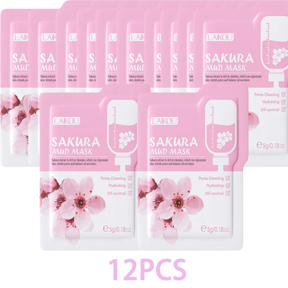 Sakura Mud Facial Mask Tablets - 5/10 PCS Pore Treatment