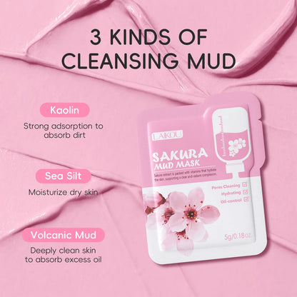 Sakura Mud Facial Mask Tablets - 5/10 PCS Pore Treatment