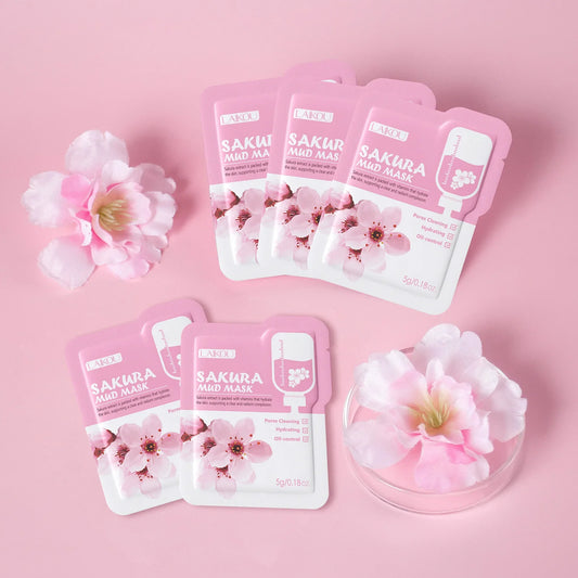 Sakura Mud Facial Mask Tablets - 5/10 PCS Pore Treatment