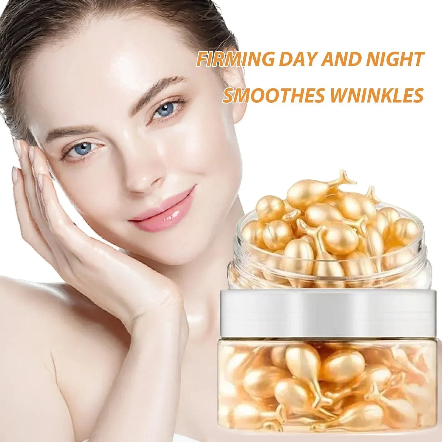 Collagen Face Serum Capsules - 50 PCS Anti-Wrinkle Treatment