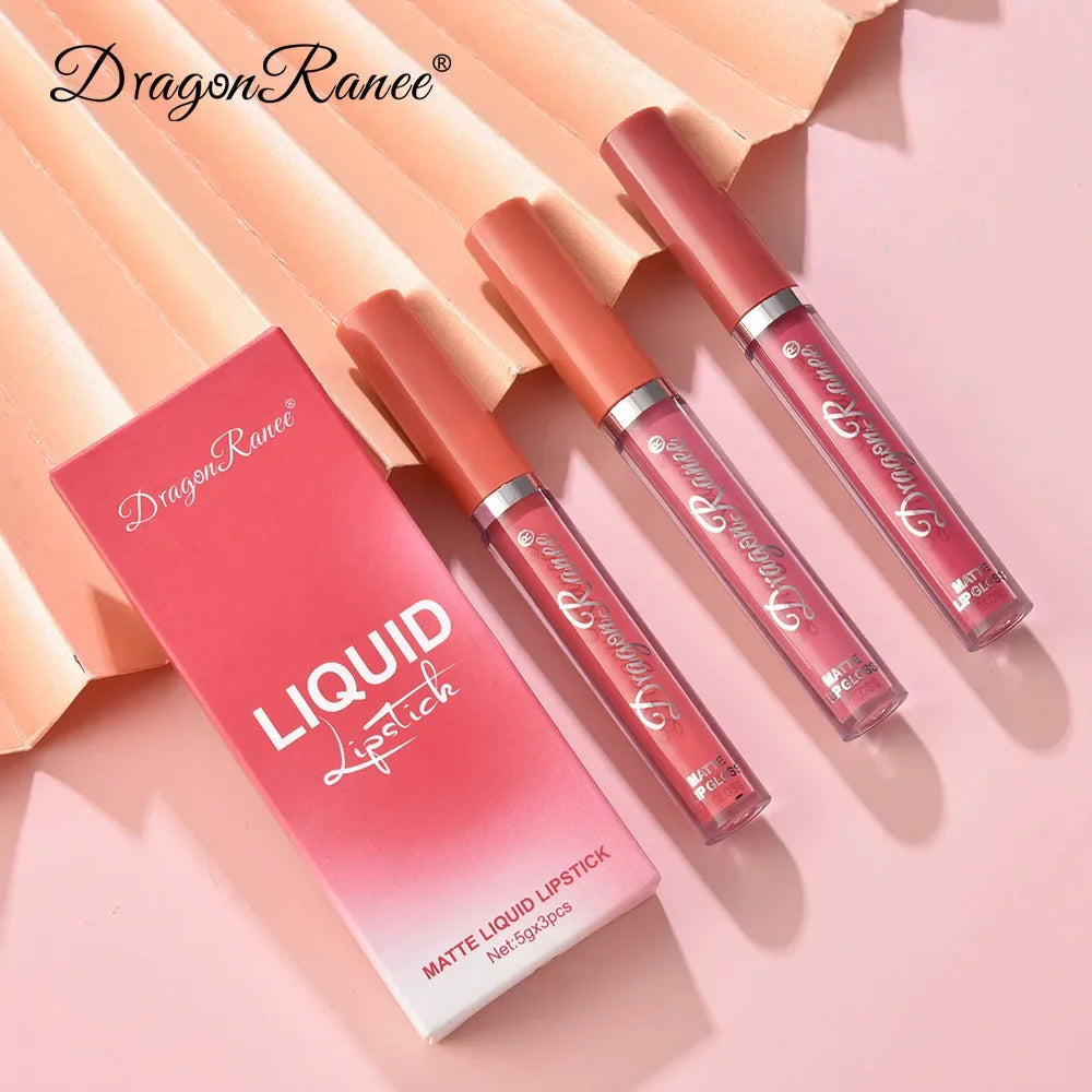 3 PCS Liquid Lipsticks Korean Set .