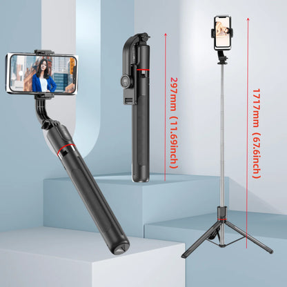 Premium Bluetooth Selfie Stick Tripod - 1.7m Extendable with Wireless Remote