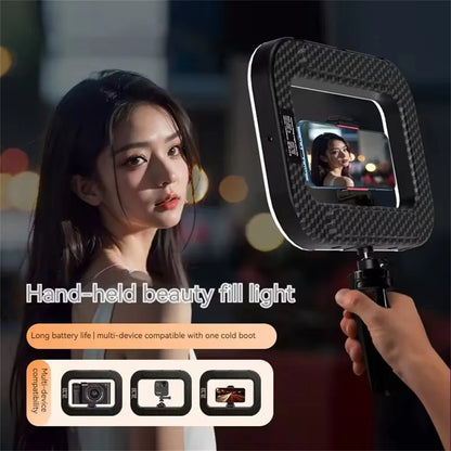 Professional Handheld Ring Light - 240 LED Rechargeable with Phone Holder