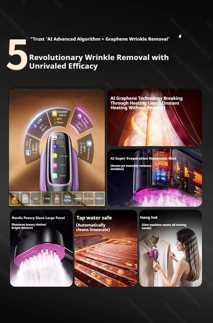 1200W Handheld Garment Steamer - Portable Clothes Steamer