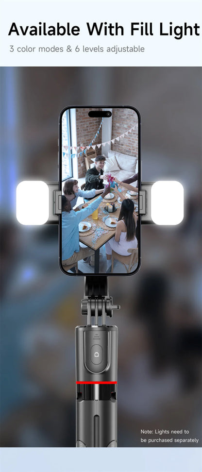 Premium Bluetooth Selfie Stick Tripod - 1.7m Extendable with Wireless Remote