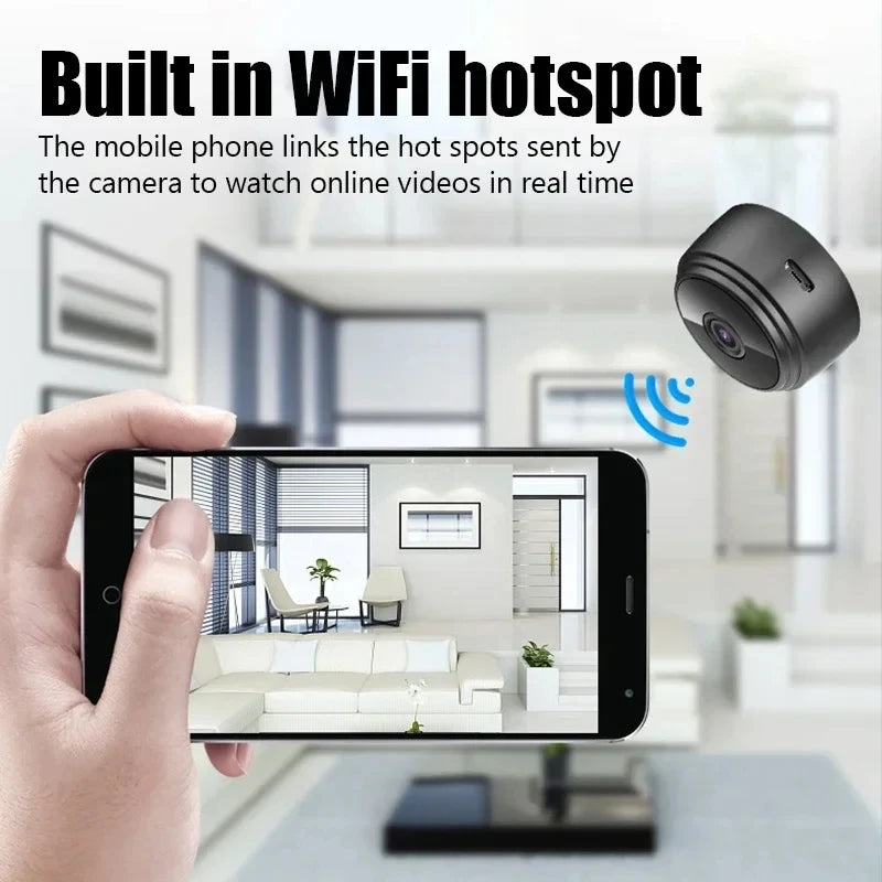 A9 Mini WiFi Security Camera - Baby & Pet Monitor